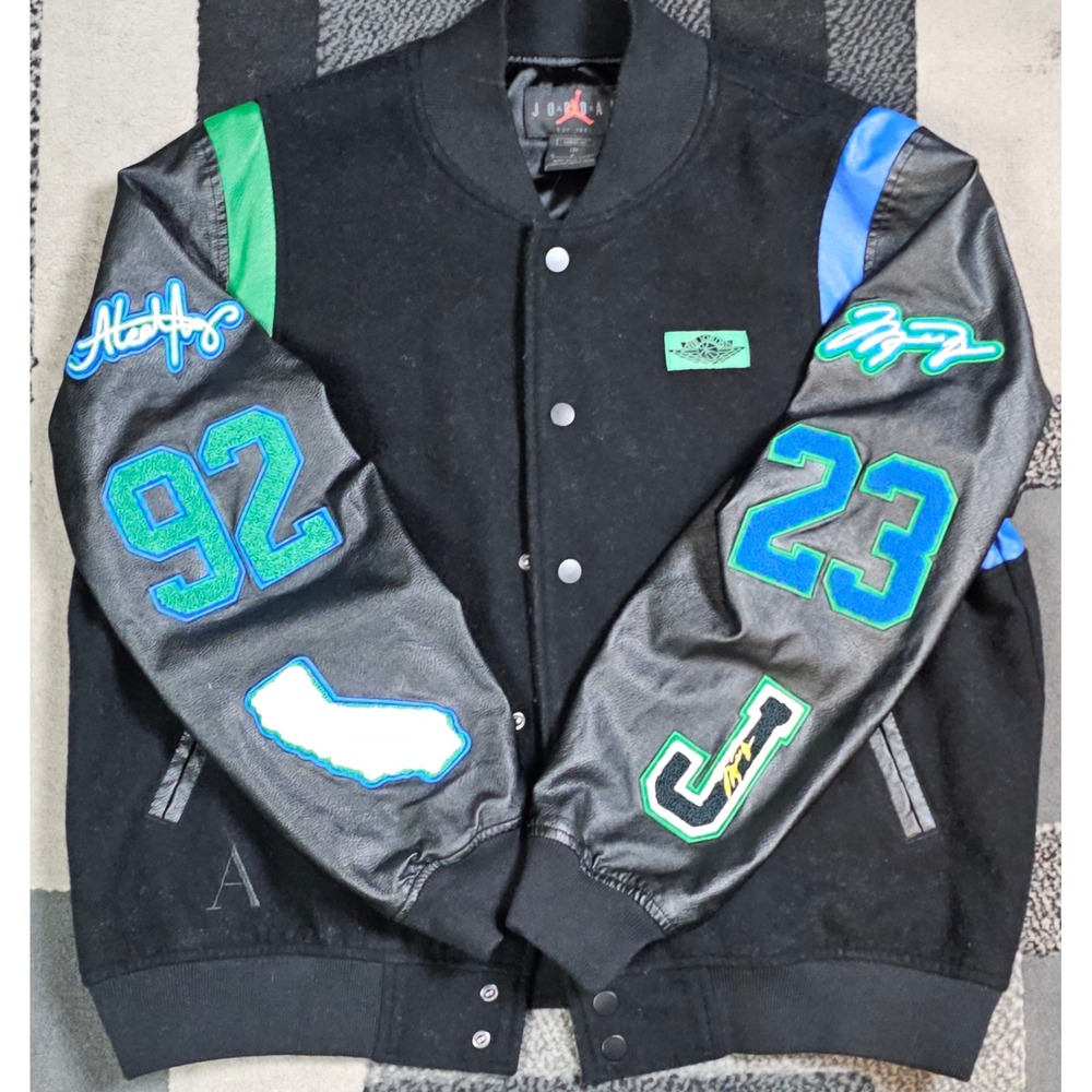 Air Jordan x Aleali May Varsity Jacket DC2434-010 Small